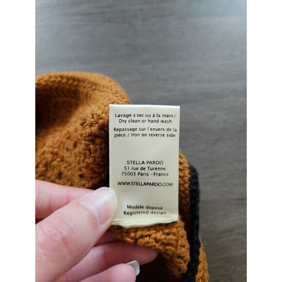 Stella Pardo Paris Orange Samira Knit Crop Top NWT Size Small - Picture 9 of 15